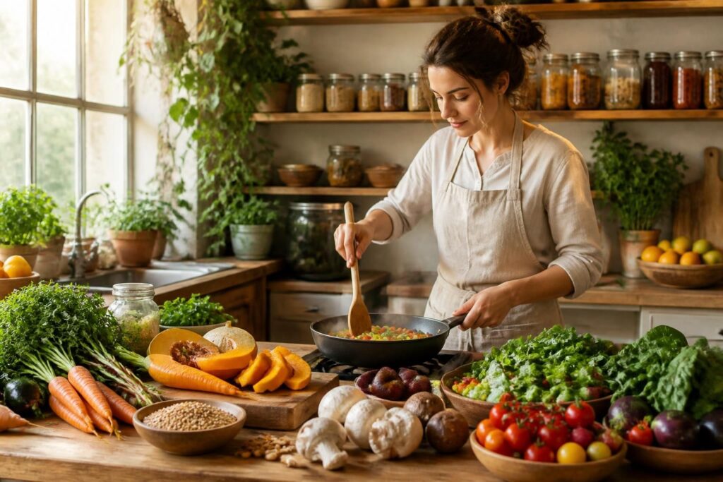 découvrez 10 recettes végétariennes gourmandes et de saison pour cuisiner sainement et avec saveur tout au long de l'année.