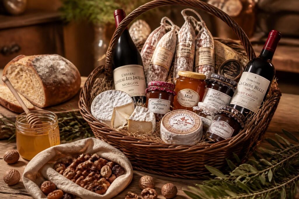 découvrez nos idées de paniers gourmands composés de produits du terroir à offrir, parfaits pour faire plaisir avec des saveurs authentiques et artisanales.