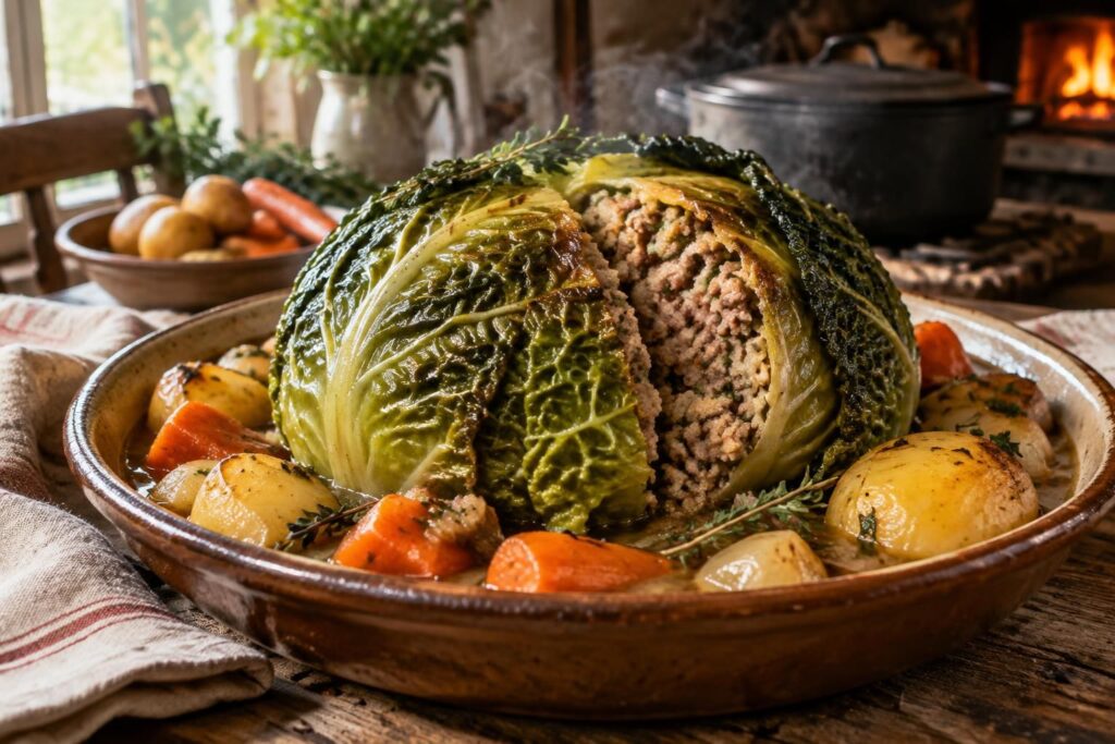 Chou farci, la recette traditionnelle comme à la ferme