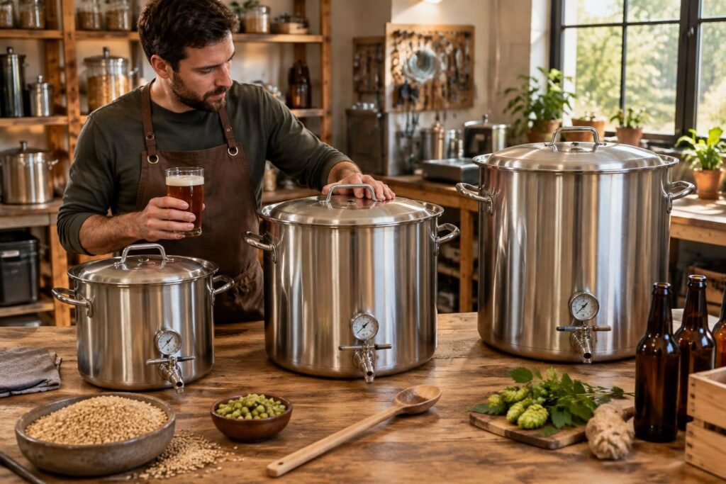 découvrez les critères essentiels pour choisir votre cuve de brassage : capacité, matériau et équipements, afin de réussir votre bière maison à chaque brassin.