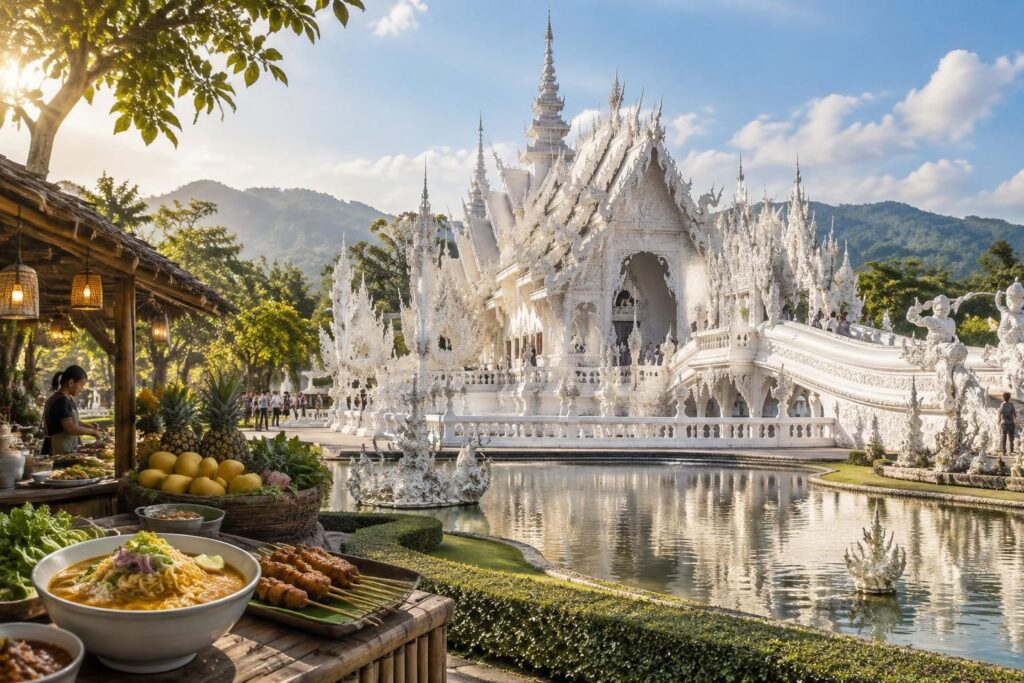 découvrez le temple blanc de chiang rai : ses détails éclatants, les incontournables à visiter et nos conseils pour manger dans les environs.